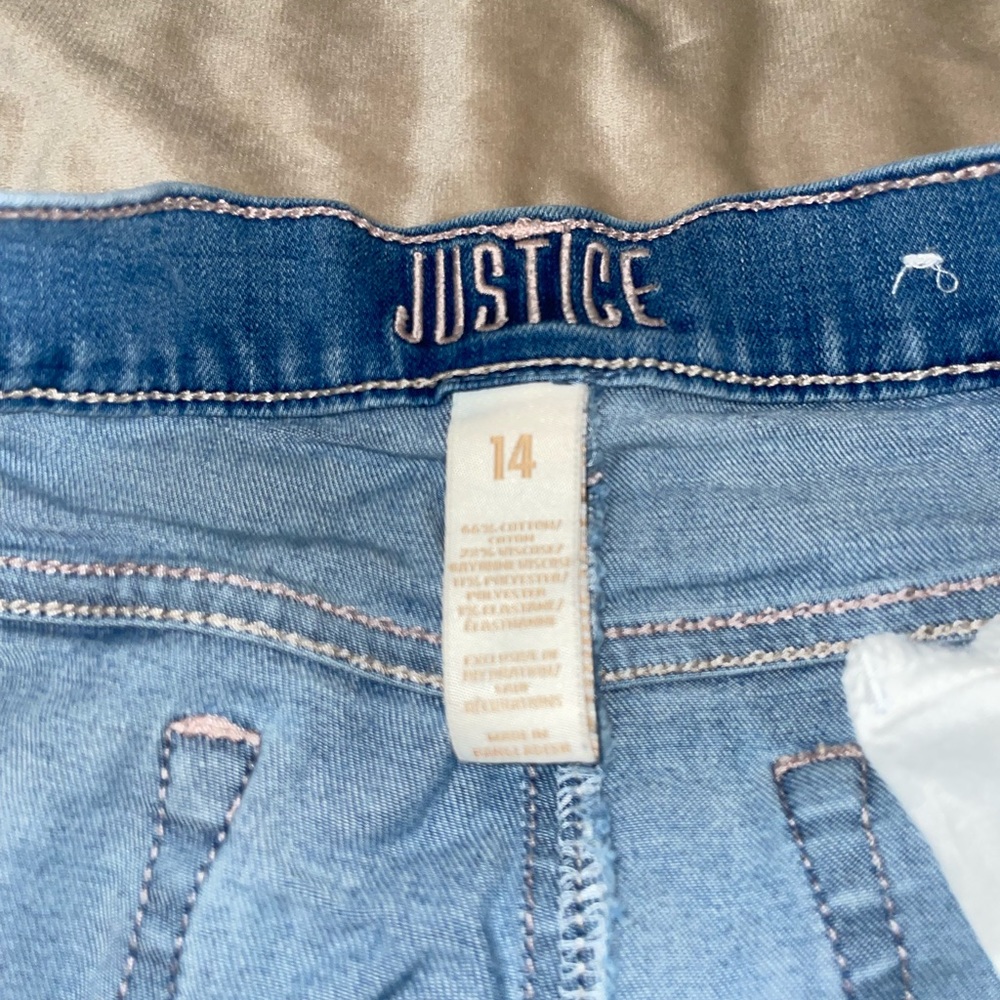 mid to high waisted denim jean shorts